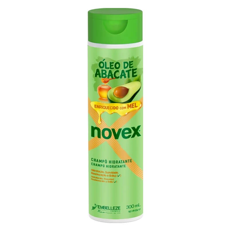 champô hidratante "óleo de abacate" Óleo de abacate enriquecido com mel "Novex" 300ml