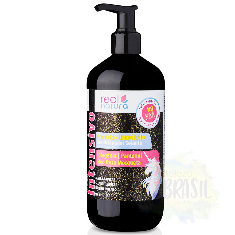 Après-shampoing  "Pro-Acido Unicornio"  pour apres coloration "Real Natura" 500ml