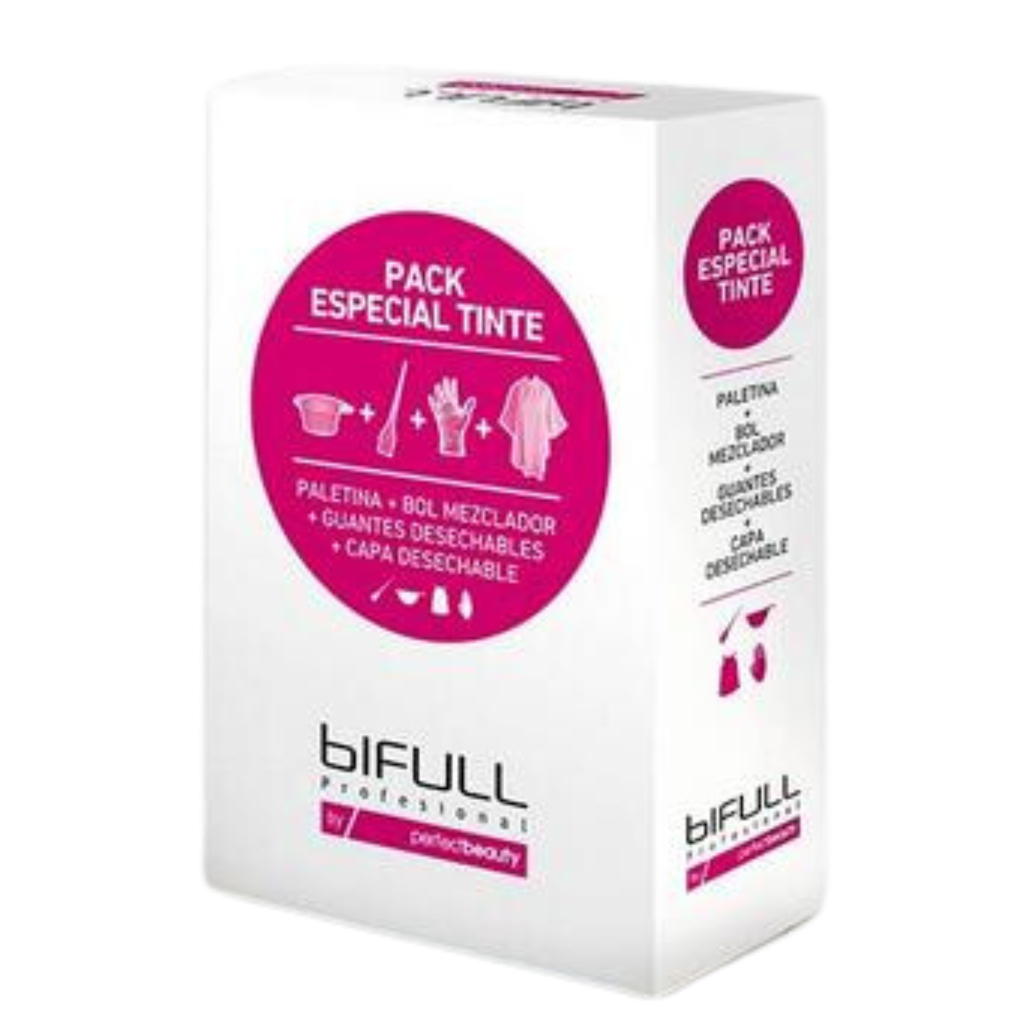 Kit Coloração Cabelo "Pack Especial Tinta" Taça/Pincel/Luvas "Biful"
