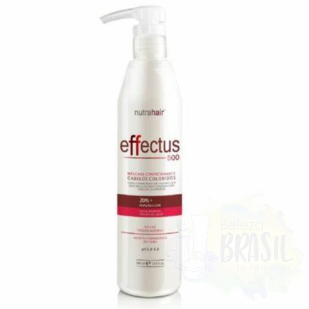 Conditioning mask "Effectus 500" three-dimensional shine for colored hair "Nutrahair" 500ml