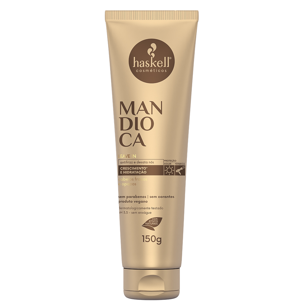Styling Cream "leave-in mandioca" sun protection without rinsing "Haskell" 150g