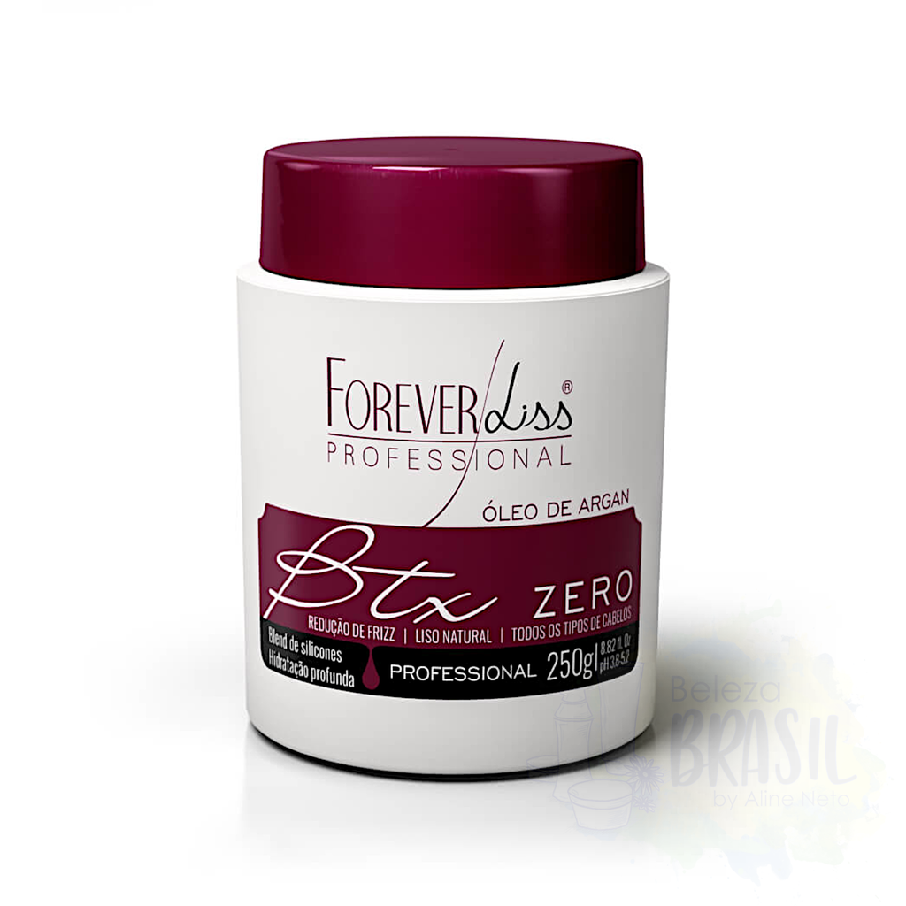 Hydration mask "BTX" frizz reduction, natural smooth "Forever Liss Professional" 250 g