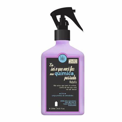 Spray protetor "Vegan" CPA "Eu sei que você fez na quimica passada" cabelo tratado quimicamente ou colorido "lola" 250ml