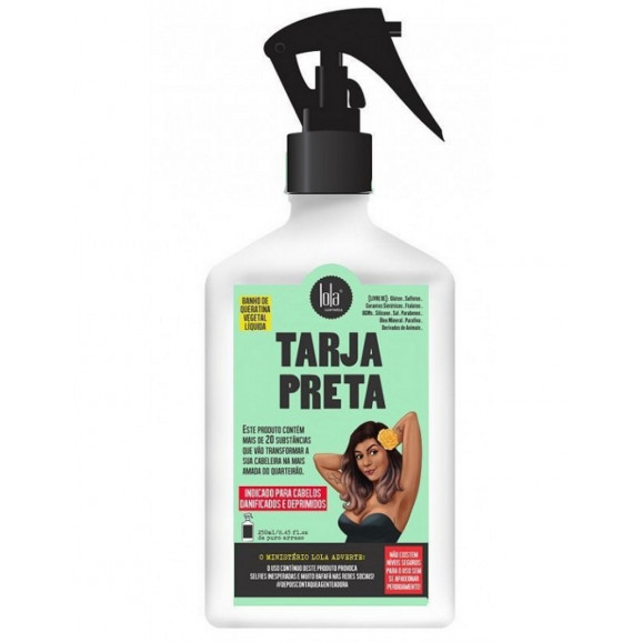 Spray "Vegan"  de traitement "Tarja Preta" cheveux colorés Kératine végétal liquide " lola " 250ml