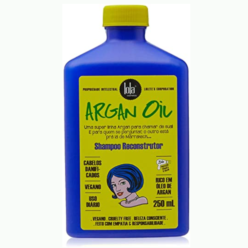 Shampoing "Vegan"  reconstructeur "Argan Oil" argan/pracaxi " lola " 250ml