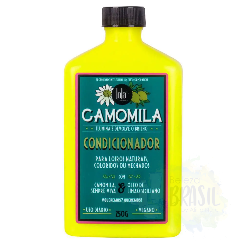 Après-shampoing vegan pour cheveux blonds "Camomila" à la camomille et au citron Sicilien "Lola" 250g