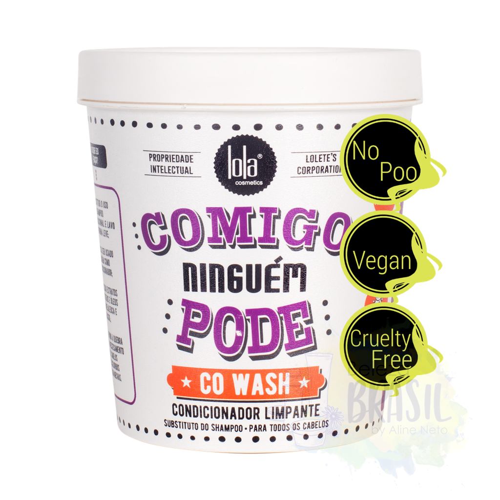 Conditioner cleaner "co wash" (substitute for shampoo) "Comigo ningém Pode" shampoo - After-shampoo "Lola" 450g