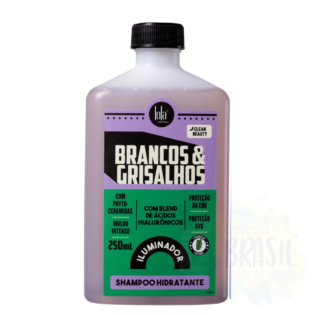 Shampoo moisturizer "Brancos & Grisalhos" For gray hair "Lola" 250ml
