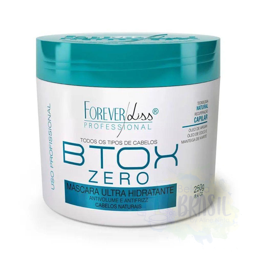 Botox Profissional "Btox Orgânico" Liso perfeito e natural, óleo de argan, côco e manteiga de carite "Forever Liss" 250g