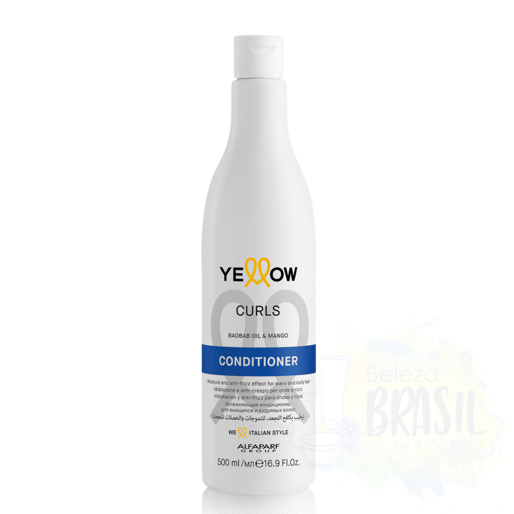 Moisturizing after-shmapoing "Curls" for hair curl "YELLOW" 500ml