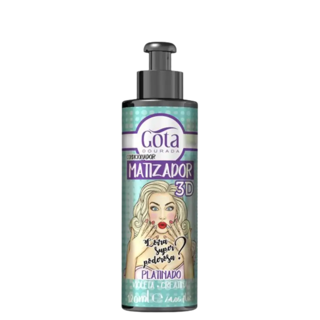 Máscara Capilar - PLATINADO - Neutraliza Tons Amarelados - Gota Dourada 120ml