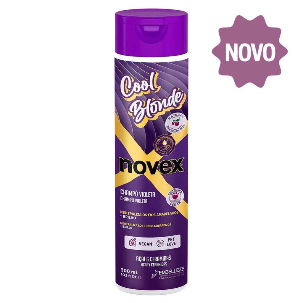 shampoing "Cool Blonde Açai & Ceramidas" Novex 300ml