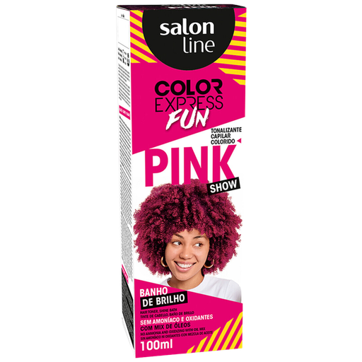 [7908458317745] Tonalizante Rosa Temporário - Color Express Fun - Adiciona Tom Rosa Vibrante e Brilho - Salon Line 100m