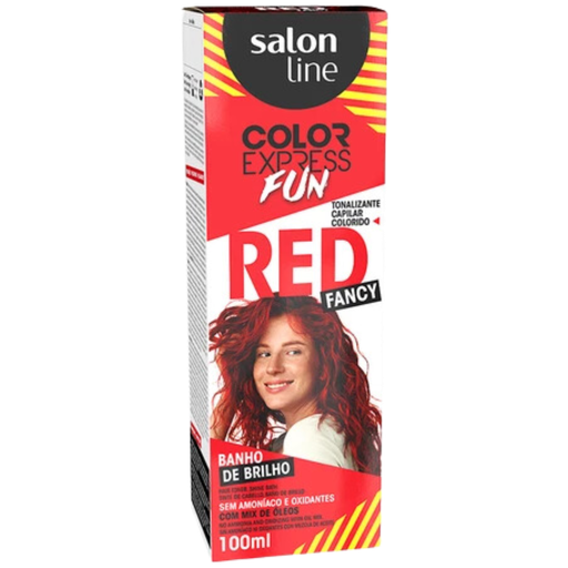 [7908458317752] Tinta Matizadora Temporária Vermelho "Color Express Fun" Salon Line 100ml