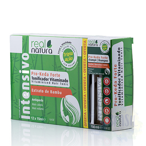 [5600493404498] Intensive Treatment Kit "Pro-Keda Forte" Anti-Fall - Hair and Volume "Real Natura" 2x6x15ml - 100ml