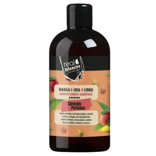 [5600493409523] Champô Liberado - para cabelos cacheados - Caracóis Perfeitos - Mangue, Chia e Lin - Real Natura 300ml
