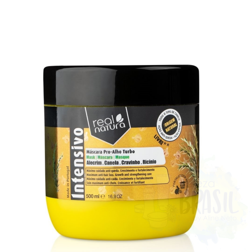 [5600493409257] Moisturizing and restorative mask "Pro-loiro Reparação" For blond hair "Real Natura" A chamomile and Wheat Protein 500ml