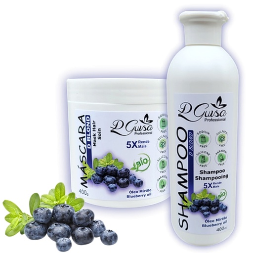 [Kit-toner-DBlond] "D Blond" Matizer Shampoo with Blueberry Oils "dguisa Cosmetics" 250ml