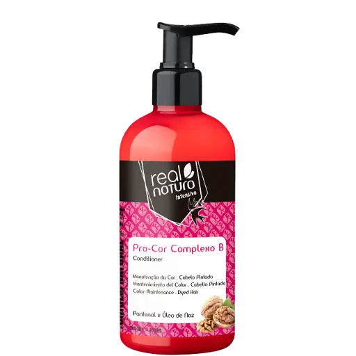 [5600493410147] Conditionneur pour la Protection de la Couleur - Pro-Cor Complexo B - Panthénol et Huile de Noix - Real Natura 300ml