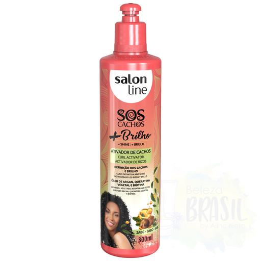 [7898009430118] Curl Activator "SOS Cachos + Brilho" for more definition and shine "Salon Line" 300ml