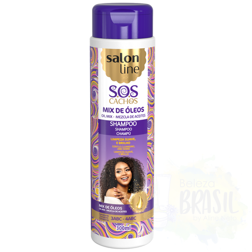 [7898009430248] Shampoing lavage doux "SOS Mix de Óleos" mélange d'huiles "Salon Line" 300ml
