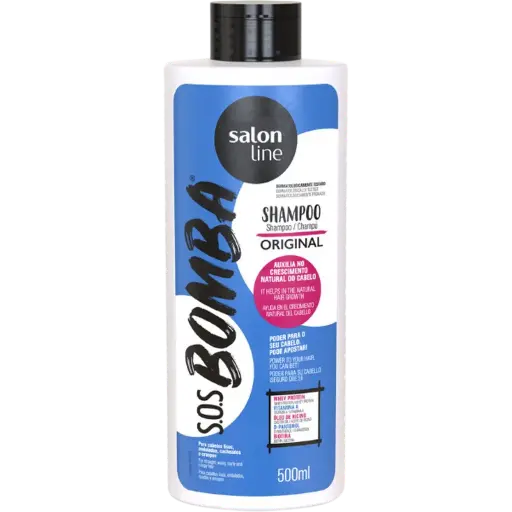 [7898009430675] Condicionador de crescimento "S.O.S Bomba" para cabelos frágeis "Salon Line" 500ml
