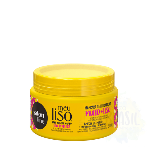 [7898009430927] Mascarilla hidratante para cabello liso "Meu Liso Muito + Liso"  "Salon Line" 300g