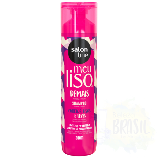 [7898009431108] Hair shampoo glatt "Meu Liso Demais" with panthenol and creatine "Salon Line" 300ml