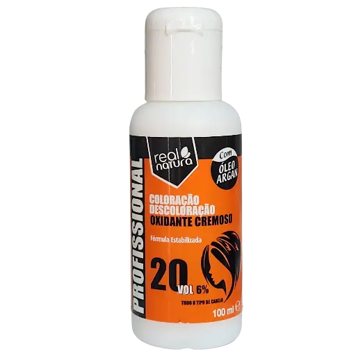 [5600493400261] Creamy Oxidant with Argan Oil - 20Vol 6%  - Coloring and Bleaching - Real Natura 100ml