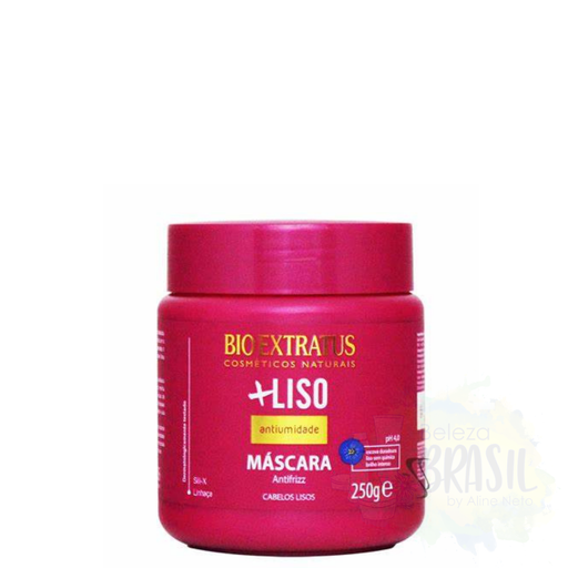 [7898132980641] Hydronutrient Mask "Liso" Anti-humidity / Anti-frizz - Chemical-free smooth "Bio Extratus" 250g