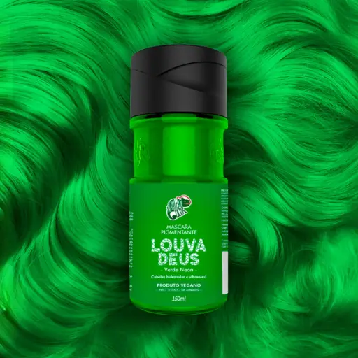 [7898449393677] Máscara Pigmentante - Kamaleão Color - Louva Deus (Verde Neon) - 150m