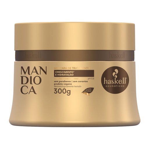 [7898610375709] Masque à la manioc "Mandioca" pour cheveux ternes "Haskell" 300 g