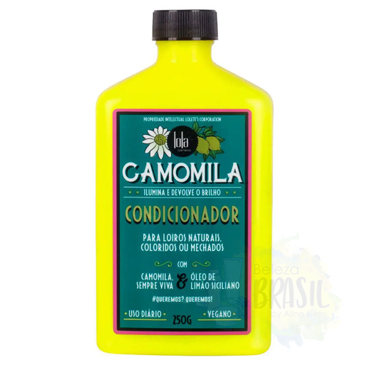 [7899572809790] Acondicionador vegano para cabello rubio "Camomila" con manzanilla y limón siciliano "Lola" 250g