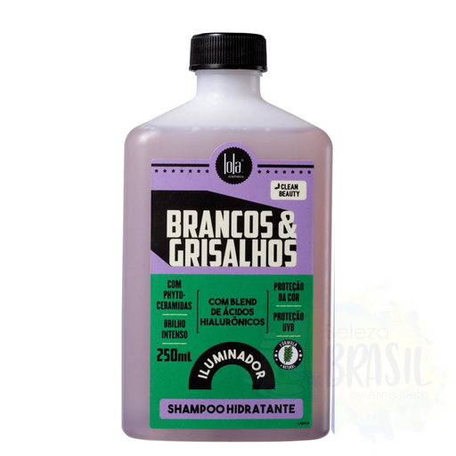 [7899572811779] Shampoing hydratant "Brancos & Grisalhos" Pour cheveux gris "Lola" 250ml