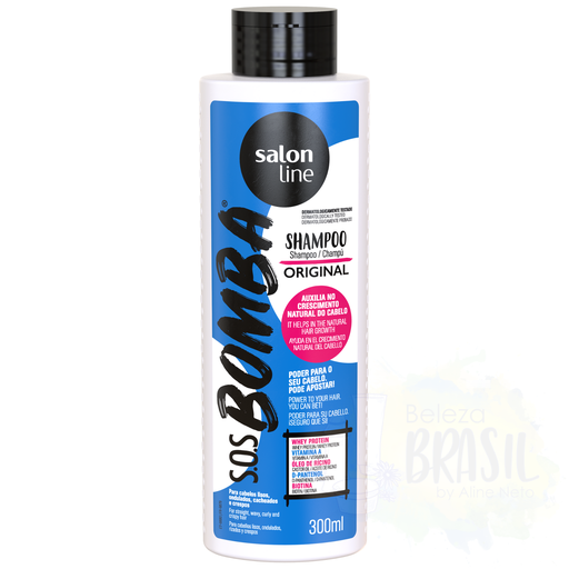 [7908458303915] Growth shampoo "S.O.S Bomba" for fragile hair "Salon Line" 300ml