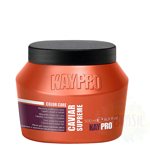 [8028483228980] Masque Protection Couleur "Caviar Supreme"  pour Cheveux Colorés et Traités "Kay Pro" 500 ml