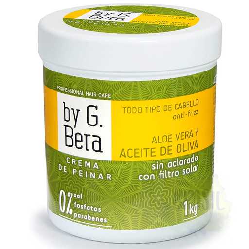 [8437016436127] Intensive anti-frizz mask with olive oil, with solar filter "by g. bera" 1kg