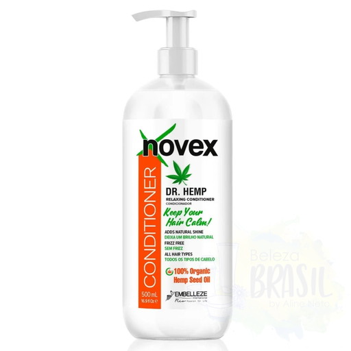 [8761200045902] Après-shampoing anti-frizz et brillance "Dr.Hemp"  "Novex" 500ml